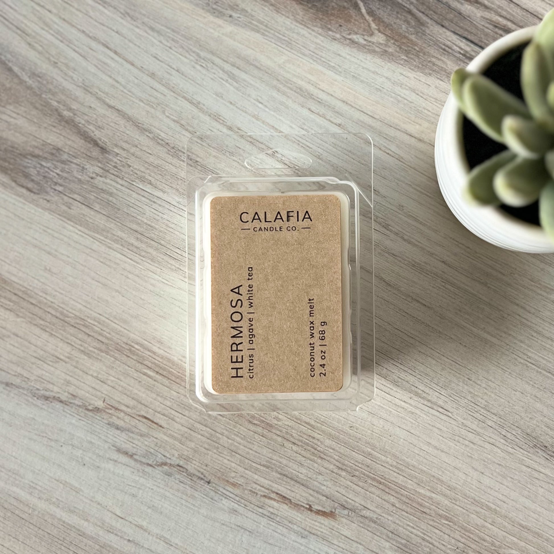 Hermosa scented wax melt - citrus, agave, and white tea