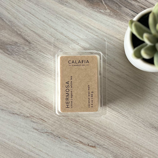 Hermosa scented wax melt - citrus, agave, and white tea
