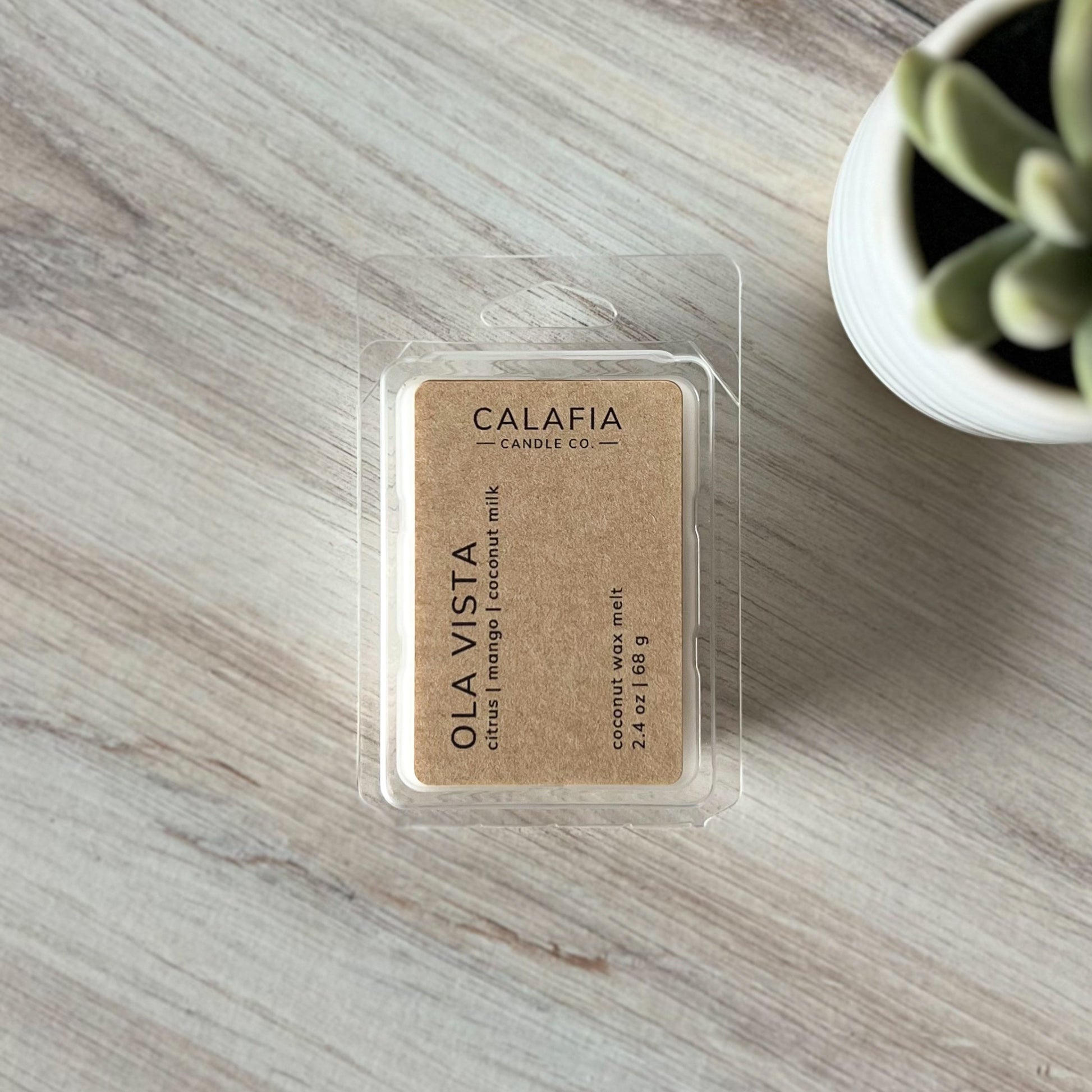 Ola Vista scented wax melts - citrus, mango, and coconut milk