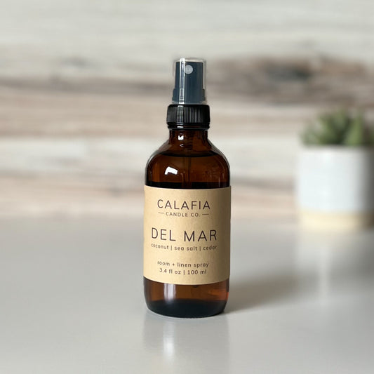 Scented Room + Linen Spray - Coconut, Sea Salt, Cedar